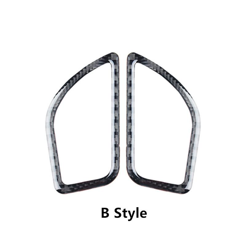 

Углеродное волокно автомобильная приборная панель, рамка для воздуховыпускного отверстия, наклейки для BMW 1/2 серии F10 F20 2012-2017, Стайлинг автомобиля B Style
