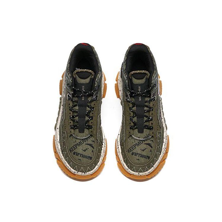 Anta Spy Shadow Trendy Thick Sole Low Top Sneakers Men Sneakers Green Black 912218026-2