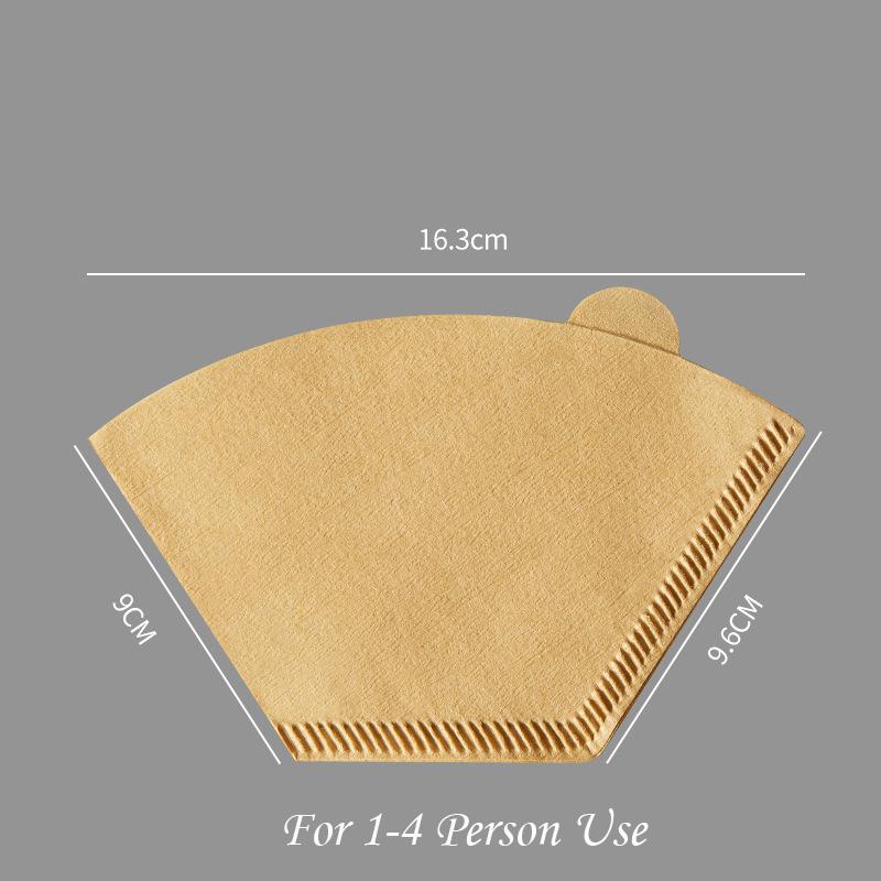 Cone Coffee Filter 8-12 Cup, Unbleached Natural Paper, No Blowout, Disposable for Pour Over and Drip Coffee Maker, 100 Count