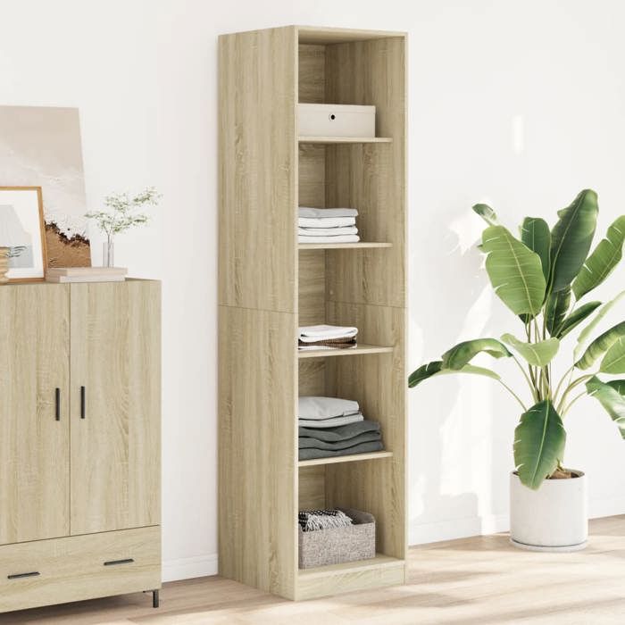 VidaXL Wardrobe Sonoma Oak 50x50x200 Cm Engineered Wood 3307713