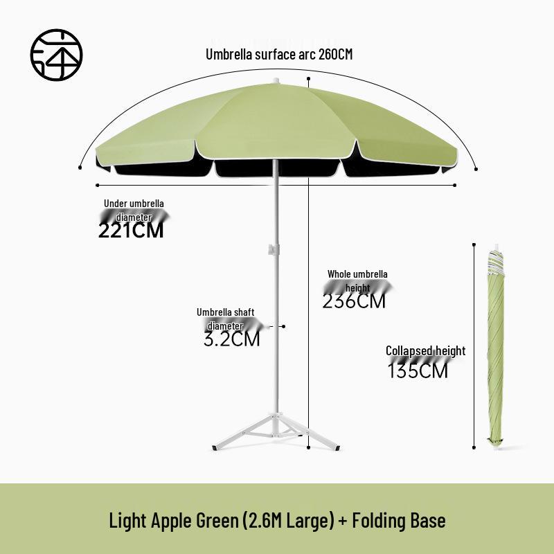 Large Outdoor Sunshade Commercial Stall Umbrella