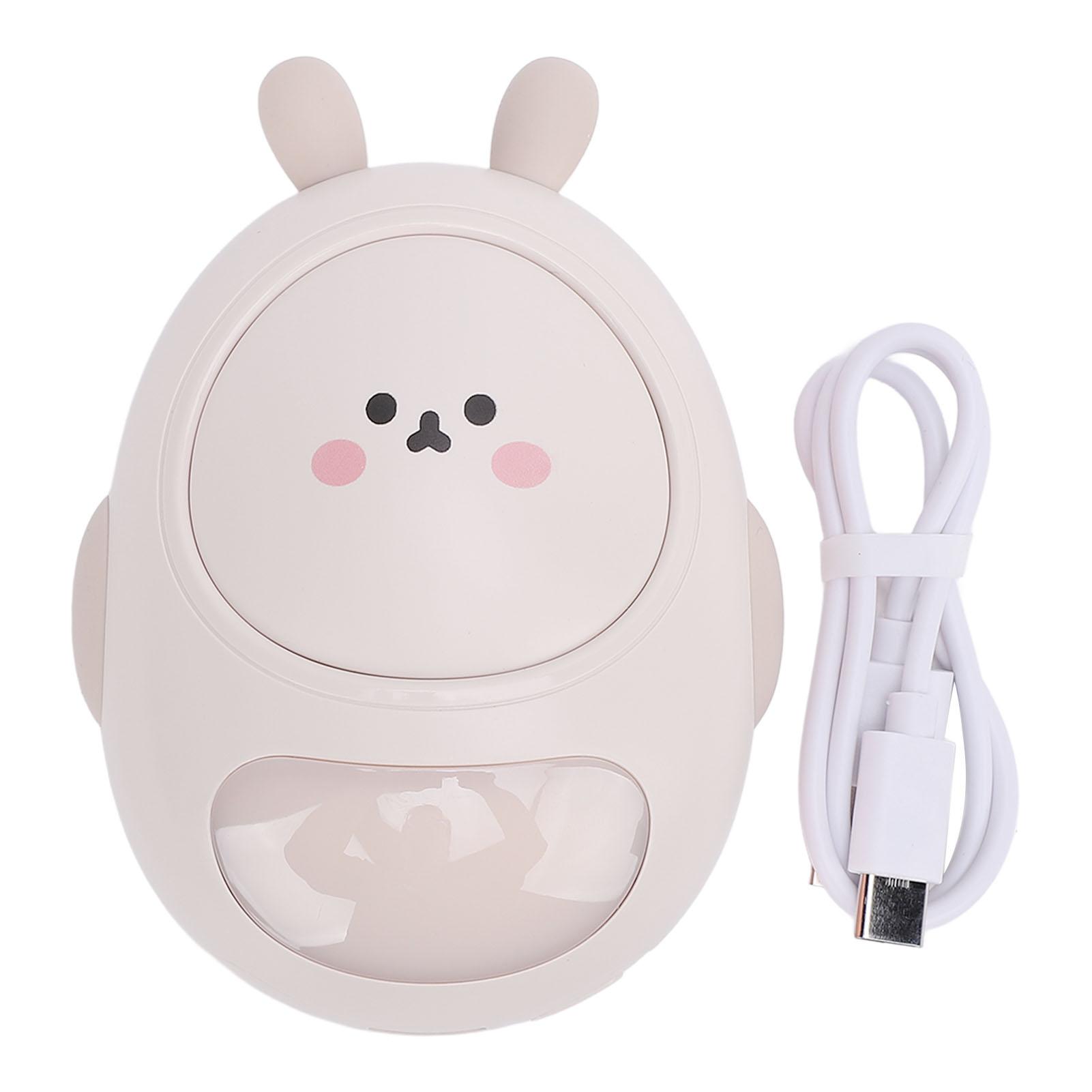 

Электрическая грелка для рук Милый дизайн кролика 3 температурных режима Приятная для кожи USB-перезаряжаемая Карманная Beige