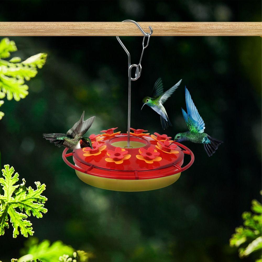 

with 8 Feeding Hummingbird Feeder Metal Hummingbird Drinker Bird Feeder Balcony