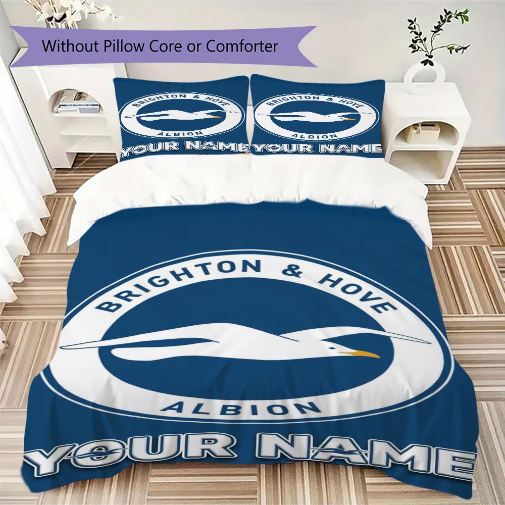 Custom Name Brighton Pattern Bedding Uilt Set Uilt Cover Pillowcase Home Decoration Birthday Gift (1*duvet Cover+2*pillowcase Without Core)