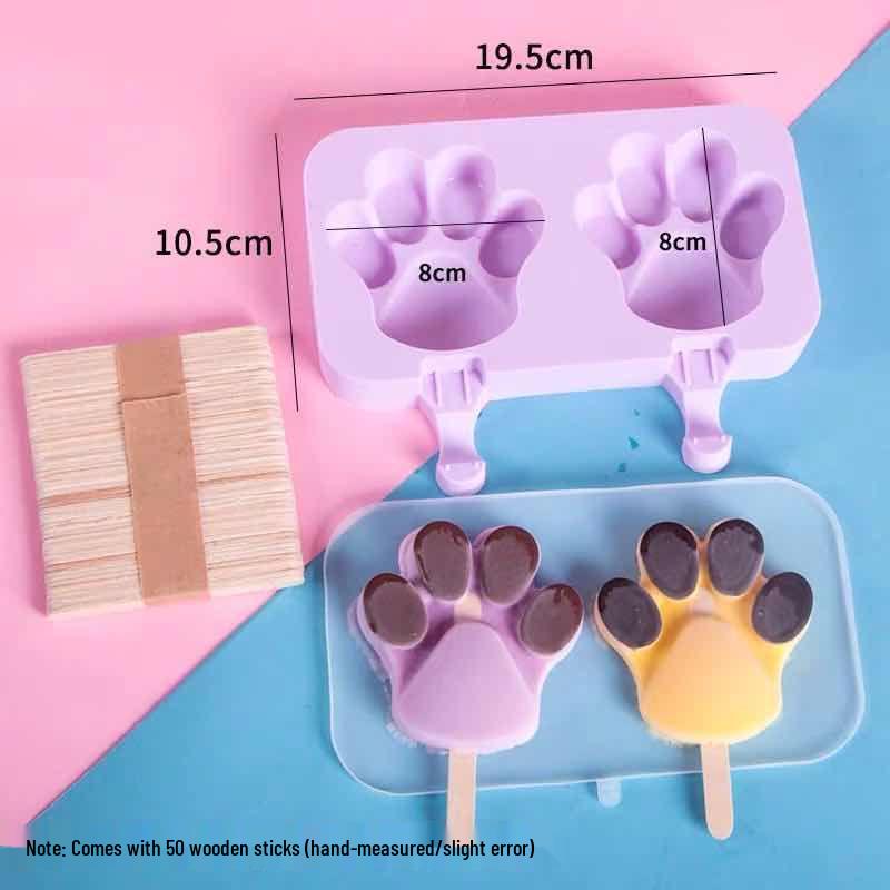 Cartoon Silicone Popsicle & Ice Cream Mold Set