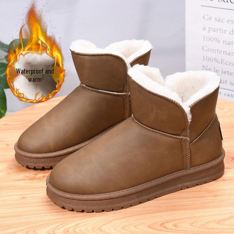 2024 Damen- und Herren-Schneestiefel, rutschfest, wasserdicht - Samtgefüttert, dicke Sohlen, große Größen