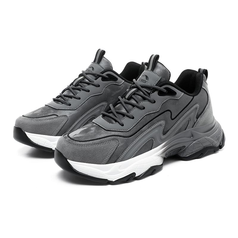 

New Men Sneakers Comfortable Running Shoes Wear Resisting Jogging Non Slip Versatile Daily Lightweight Four Seasons Sports Shoes 47 темно-сірий колір