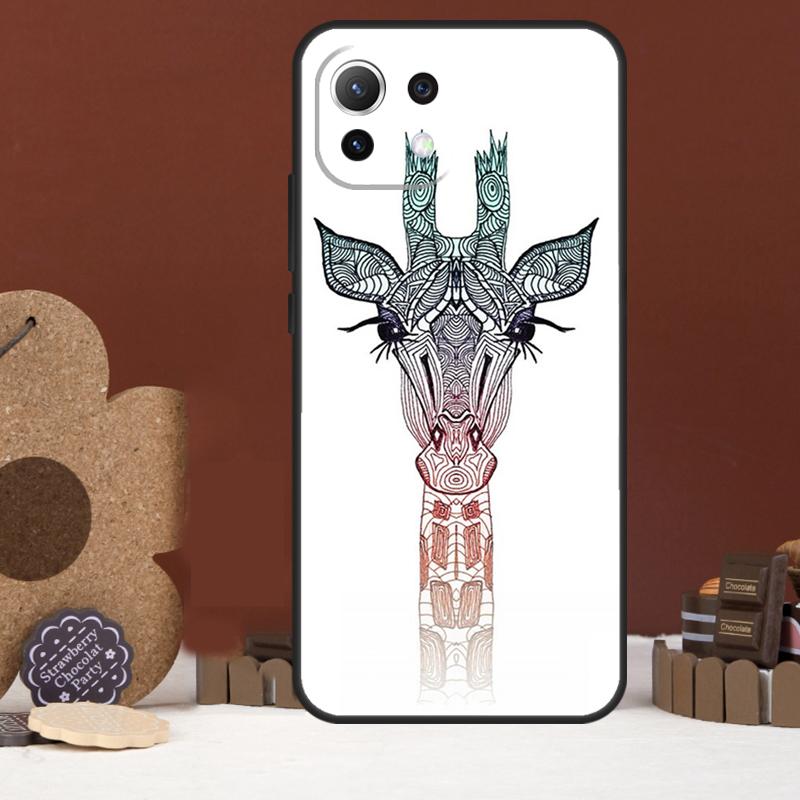 Sött tecknad giraffskal för Xiaomi 17 Pro Max 14 15 Ultra 15T 13T 14T POCO F8 Ultra F7 F5 F6 X5 X6 X7 Pro Cover