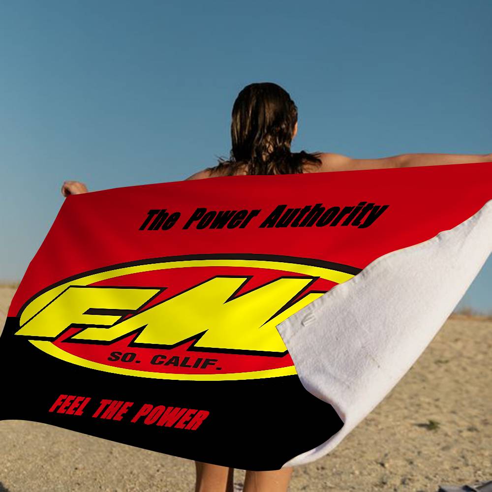 Jmg Household Supplies Fmf Racing Logo Microfiber Printed Beach Towel Mountain Climbing Yoga Beach Swimming Running Absorbent Soft Towel