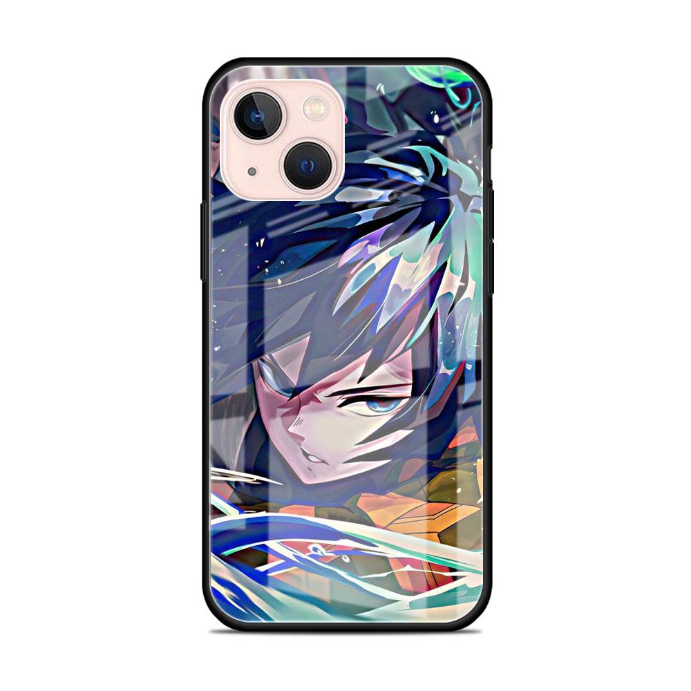 Demon Slayer Anime Glass Case For Apple iPhone 14 11 13 Pro 12 7 8 Plus SE 2022 XR X XS Max 6 6S Tempered Phone Cover