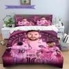 Lionel Messi Pattern Bedding,Quilt Set Quilt Cover Pillowcase Home Birthday Gift(1 * duvet cover + 2 * pillowcase, without core)