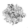 100 Band Bracelet Bookmark Crimp Terminal Cable End Findings Closures Fasteners