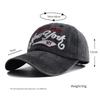 Retro Letter Embroidered Baseball Cap For Women Men Hip Hop Fishing Snapback Hat Women'S Washed Old Duckbill Cap Gorras Hombre