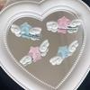 2Pcs Girl Hairpins Sparkling Ice Glitter Design Stars Angel Wings Decor Decorative Bang Hair Clips Hair Accessories