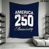 America 250 Wall Tapestry Aesthetic Wall Hanging Printed Fabric Blanket Decorative Tapestries for Bedroom Living Room Home Decor