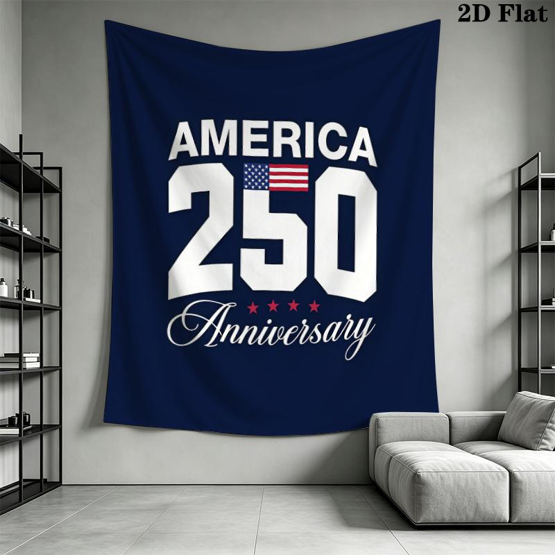 America 250 Wall Tapestry Aesthetic Wall Hanging Printed Fabric Blanket Decorative Tapestries for Bedroom Living Room Home Decor