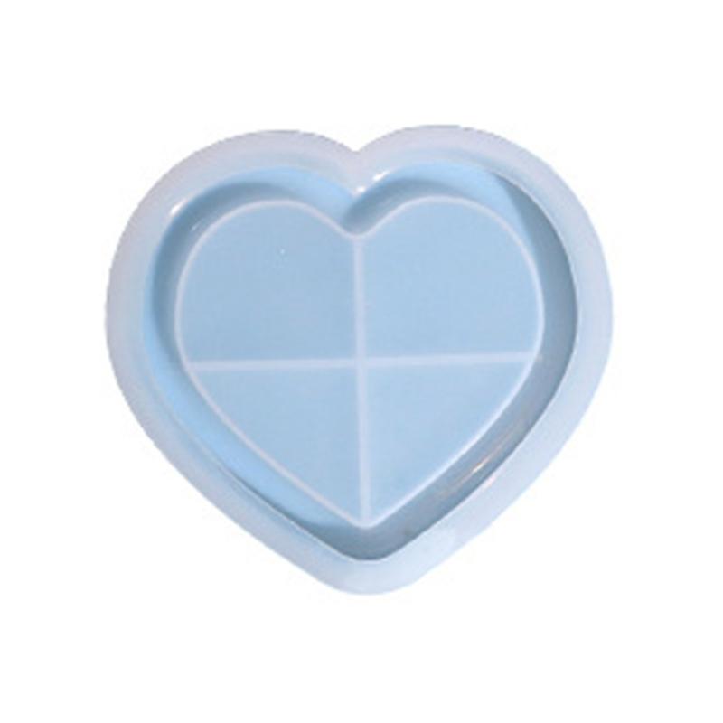 Cloud Heart Flower Shape Tray Silicone Mold Jewelry Container Resin Casting Mold Candle Holder Mold Easy To Clean