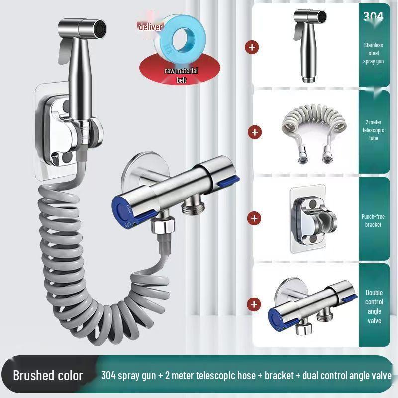 Pistol de pulverizare bideu de baie de înaltă presiune și duză de spălare