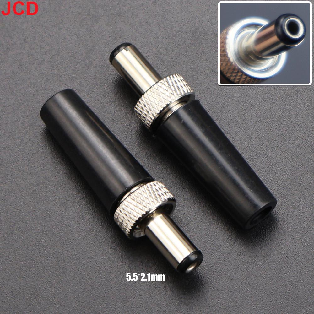 JCD 5/10pcs DC Power Plug 2.5x0.7mm 3.5x1.35m 5.5x2.1mm 5.5x2.5mm DC Connector Male Adapter Charging Solder Plug Jack