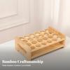 Bamboo and Wood Desktop Organizer Easy to Clean Cosmetics Storage Shelf