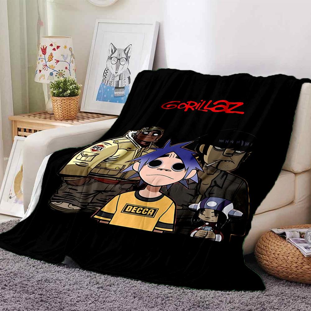 

1pc gorillaz decca Throw Blanket - Soft Flannel, Cozy All-Season Polyester Perfect for Home, Office, Bedroom 1116 80cmx120cm(31inx47in)