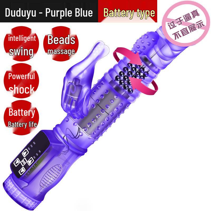 Long Love Elektrische rotierende Perlen-Massagepistole, einführbarer Vibrator für Frauen