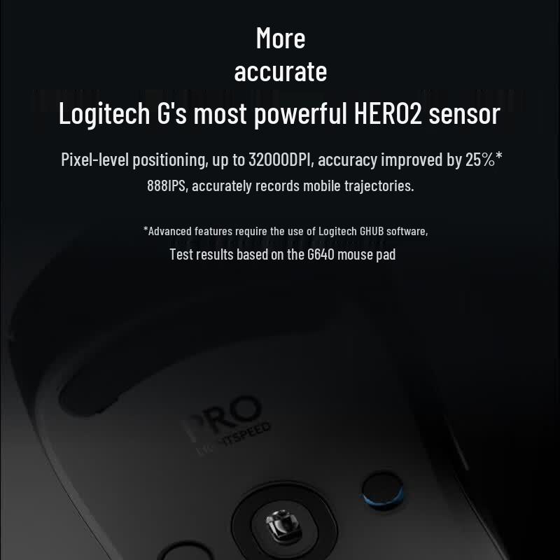 Logitech G PRO X SUPERLIGHT 2 LIGHTSPEED Wireless Gaming Mouse