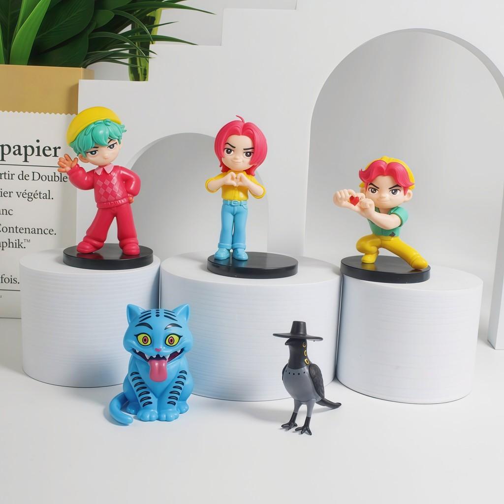 Kpop Demon Hunters Pvc Figurine Collection Set, Perfect Ornament For Fans And Collectors Home Office Decor