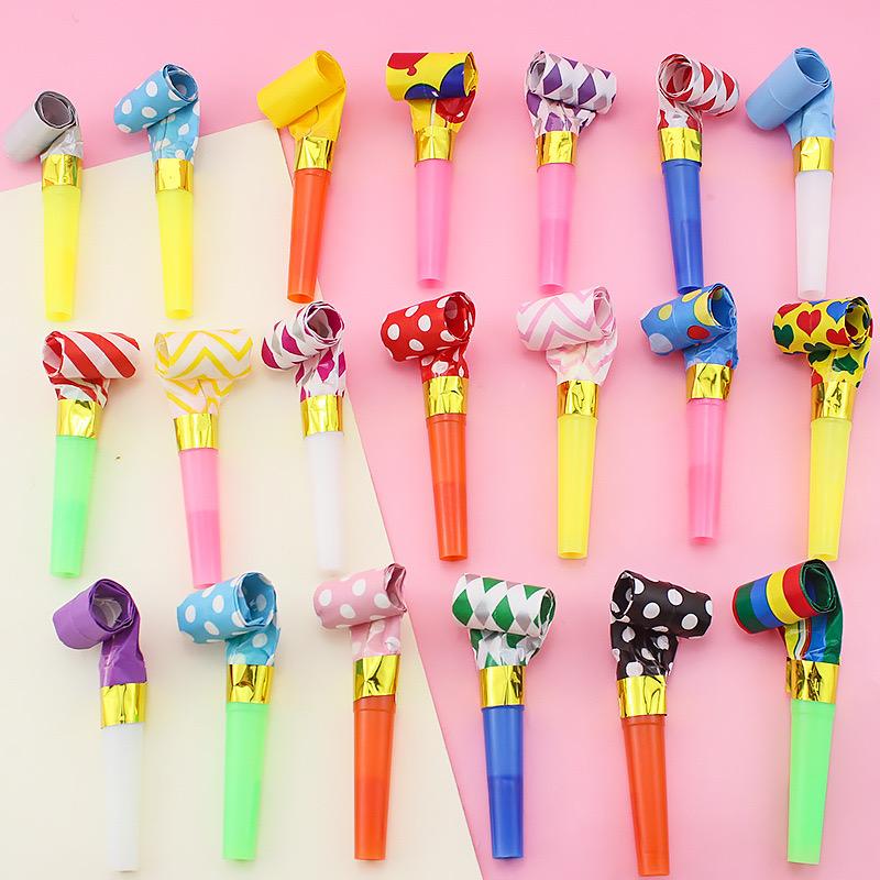 10Pcs Blowing Dragon Funny Colorful Cheer Props For Birthday Party Wedding Supplies Toy Festivals Children Birthday Gifts
