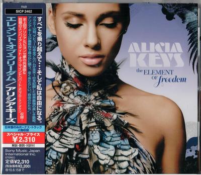 CD ALICIA KEYS - The Element Of Freedom SICP2462 J Records 2009 Japan Obi Soul/Funk