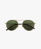 Seupeulingseuteulingseu Vintage Round Shape Sunglasses Page 777 [Gold]