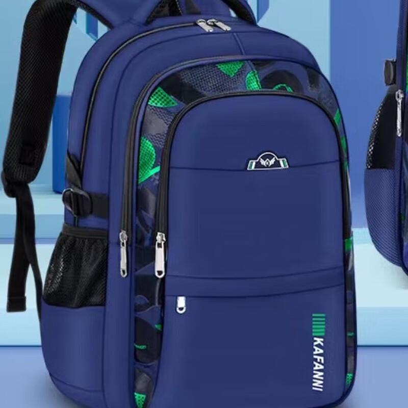 Oujiewang Large Capacity School Backpack for Grades 1-6