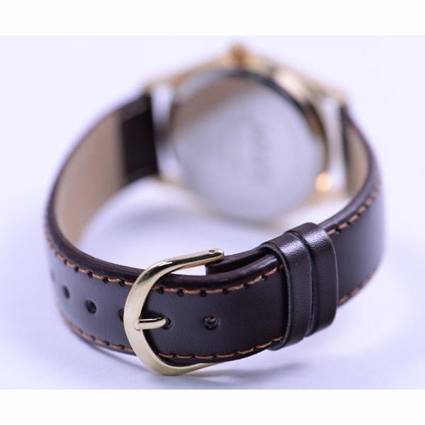 J-AXIS Men's NAG54-G (Easy-to-See Quartz Men's Sun Flame) Round Watch Brown Alloy Analog