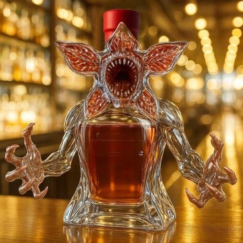Monster Whiskey Glass Bottle Season 1 10Th Anniversary Commemorative Bottle Creative Demon King Cocktail Red Wine Storage Bottle