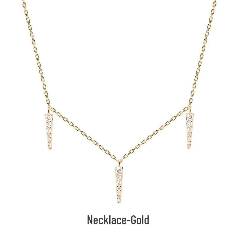 

PD S925 Silver Minimalist Clavicle Necklace: Light Luxury Autumn/Winter Fashion for Women