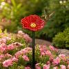 Stazione di abbeveraggio per api, Bagnetto per api da giardino, Mangiatoia d'acqua per api con design floreale, Ciotola colorata per bagno api e farfalle per decorazione esterna di giardino e cortile