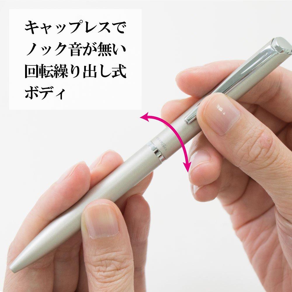 Pentel Ballpoint Pen Gel Ink Energel Philography Warm Silver Body BLN2005WZ Black 0.5mm