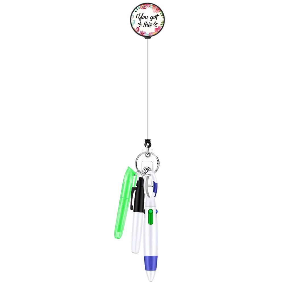 Retractable Nurse Pen Set With Practical Clip Multi Color Pack For Medical Professionals Documentation and Notes