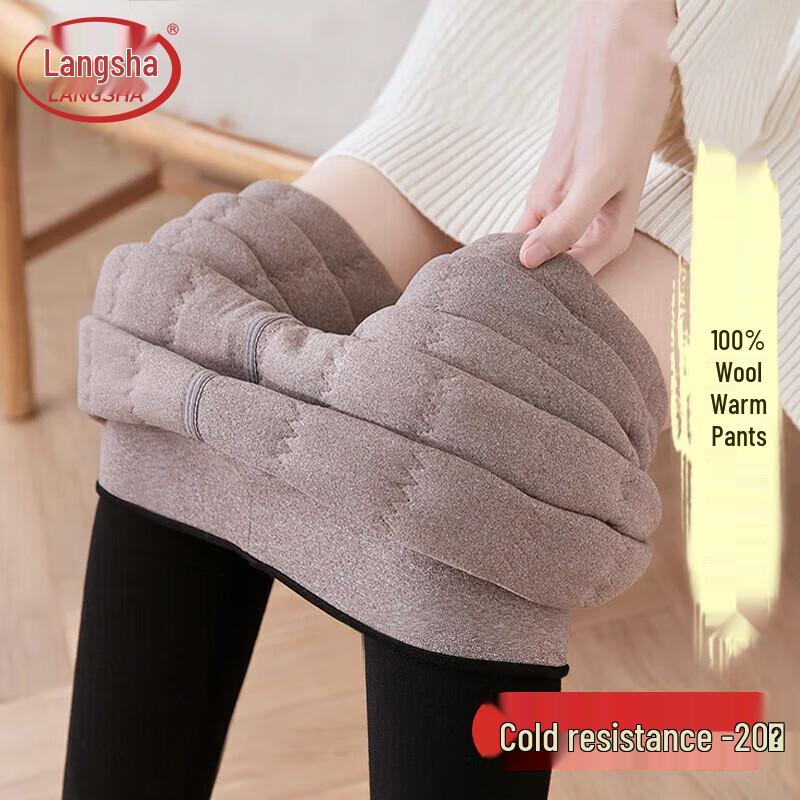 

Женские термолеггинсы Langsha на флисовой подкладке из шерсти Large (130-160 jin)