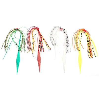 4 Silicone Octopus Skirt Pike Streamer Spinnerbait Trailer Buzzbait Jig Lures Squid Skirts Seawater Fishing