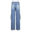 Low Rise Jeans Frauen Baggy Jeans 2021 Neue Mode Gerade Bein Hosen braun Denim Hose Blau Vintage Mom Lose Niedrige taille Jeans