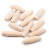 20pcs Long Oval Rugby Shape 15x45mm Natural Wood Loose Eco-friendly Beads for DIY Crafts Woodcraft Jewelry Making Accessories