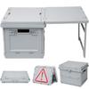 YOLIIK Camping Multifunctional Folding Outdoor Camping Table with Easy Storage Container Box Table, Table, Lid, Lightweight, Portable, Picnic,