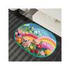 Ins Wind 3D Rainbow Diatom Mud Floor Mat Shower Room Water-Absorbing Quick-Drying Floor Mat Household Non-Slip And Dirt-Resistant Bathroom Floor Mat