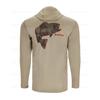 SIMMS Fishing Suit UPF50 Long Sleeve Hoodie Quick Drying Breathable Sunscreen Clothing Luya Outdoor T-Shirt New