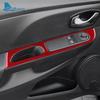 Real Soft Carbon Fiber Sticker For Renault Clio 3 2013 2014 2015 2016 2017 2018 LHD RHD Car Front Window Button Inner Outer Trim