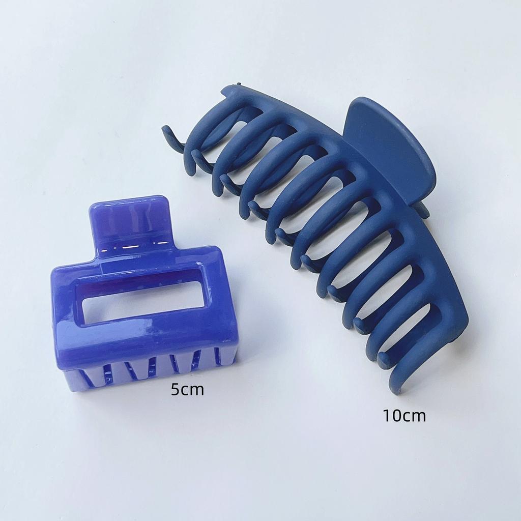 2 Pack 4.3 Inch Large Hair Clips Neutral Color Hair Claw for Women Thin Thick Curly Hair Matte Claw Clips Strong Hold Jaw Clip