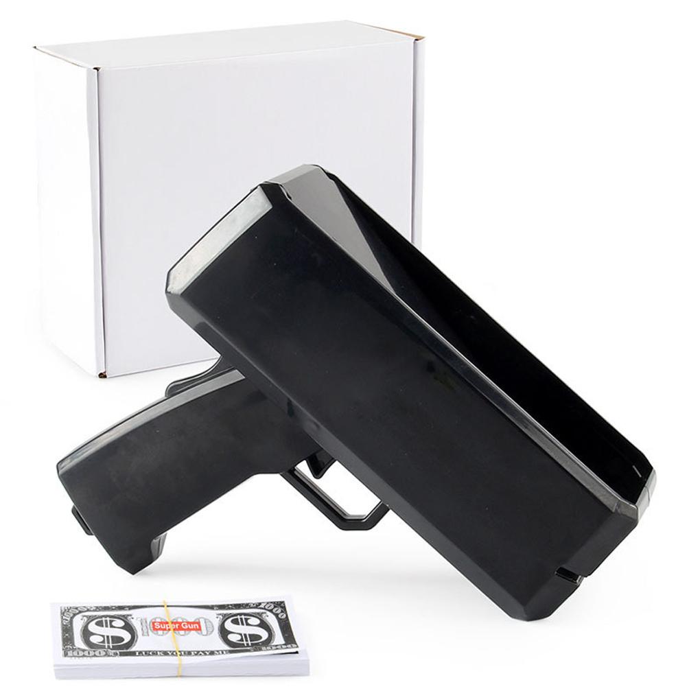 Shoot Money Gun Toy Funny Party Game Banknote Shoot Pistol Paper Money Wedding Birthday Decoration Shooter Throwing Toys Kids