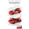 1/32 Alloy Die Cast Honda Acura NSX NA1 Sports Car Model Simulation Sound and Light Belt Base Collection Ornament Gift