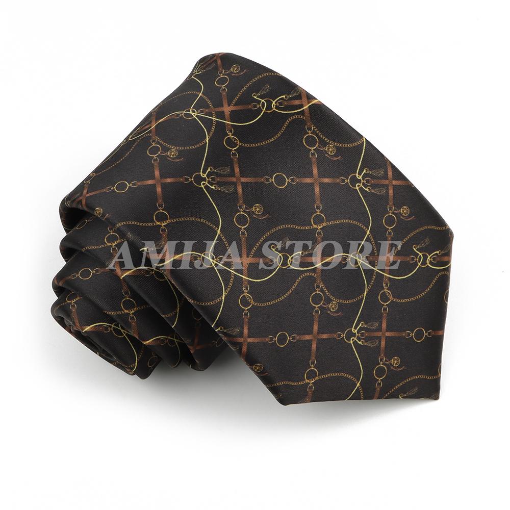 Krawaty Męskie Vintage Imitacja Jedwabiu Graffiti Krawat Panda Koń Malarstwo Krawat Dla Mężczyzn Ślub Biznes Miękki Nadruk Krawat Weddi